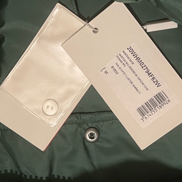 Yves Solomon Coat Army By Yves Solomon Quilted Puffer Jacket Fox Fur Hood Sz M - Picture 3 of 4